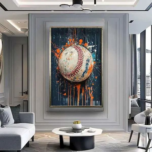 Baseball Canvas Wall Art