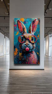 Rabbit Canvas Wall Art – Cute Kids Room