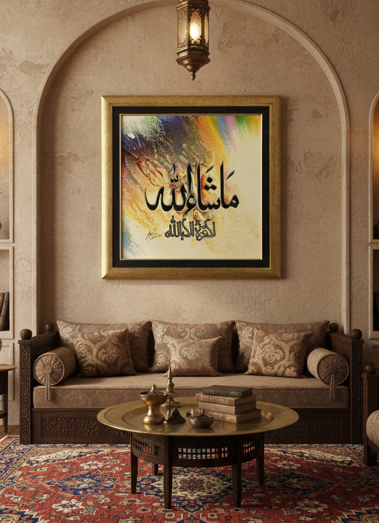 Divine Will - The MashAllah 3D Art Caligraphy