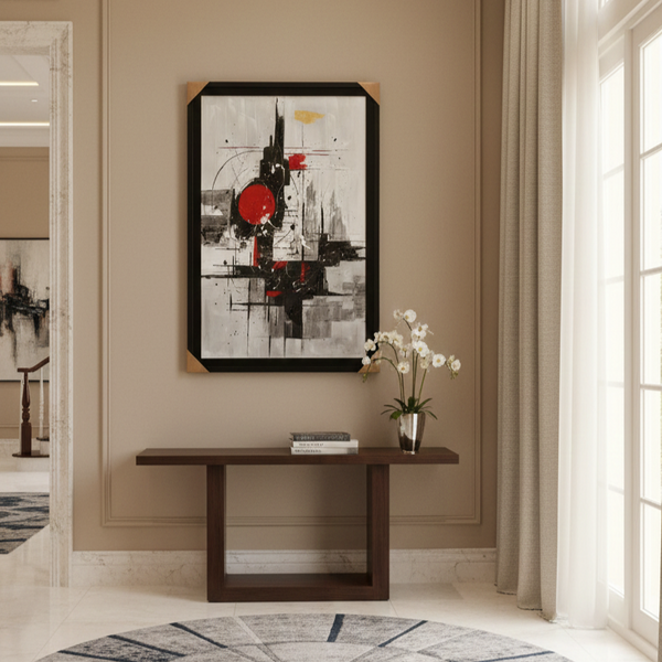 Geometric Harmony - Framed Contemporary Abstract Art