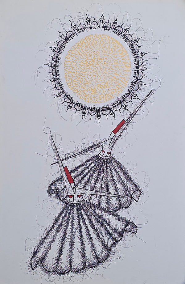 The Grand Calligraphy of Surah Ar-Rahman - Luxury Islamic Wall Art Print"