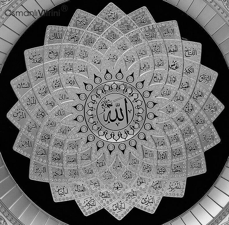 Luxury Islamic Calligraphy Canvas Print – Arabic Script Wall Art