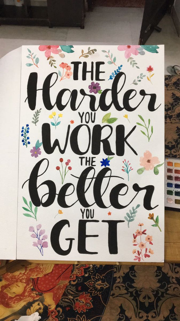 Success Mindset Wall Art – Motivational Quote Canvas