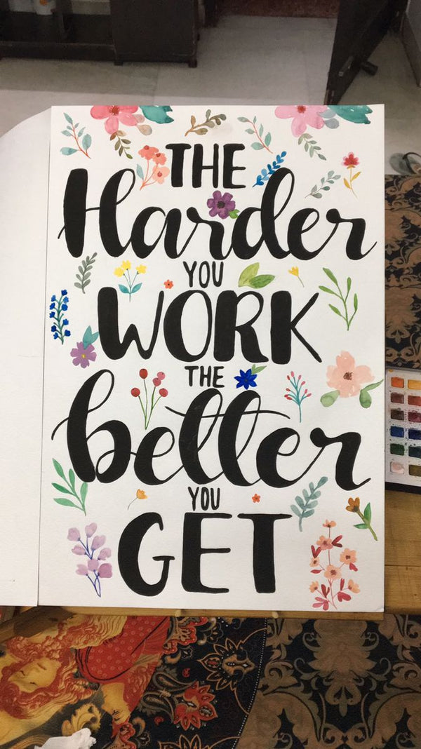 Success Mindset Wall Art – Motivational Quote Canvas