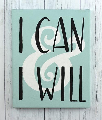 Courage & Strength Wall Art – Motivational Canvas